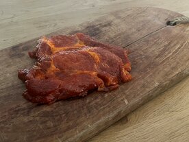 Procureurlapje gemarineerd Heyde Hoeve €18,-/ kg